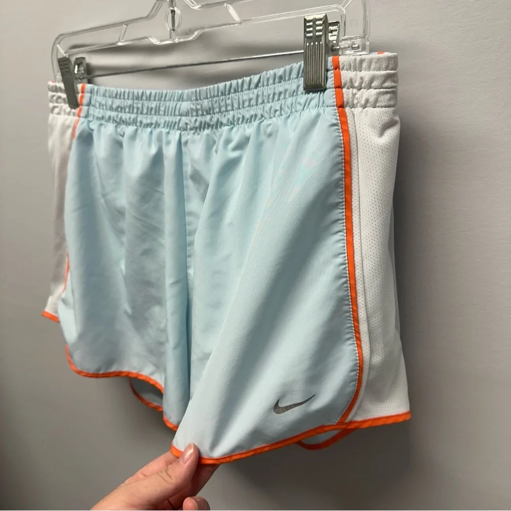 Nike Blue Athletic Shorts with drawstring, key pockets, & mesh underwear, Sz L - Picture 5 of 12